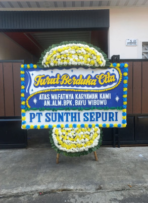 Papan Bunga Duka di Pabuaran